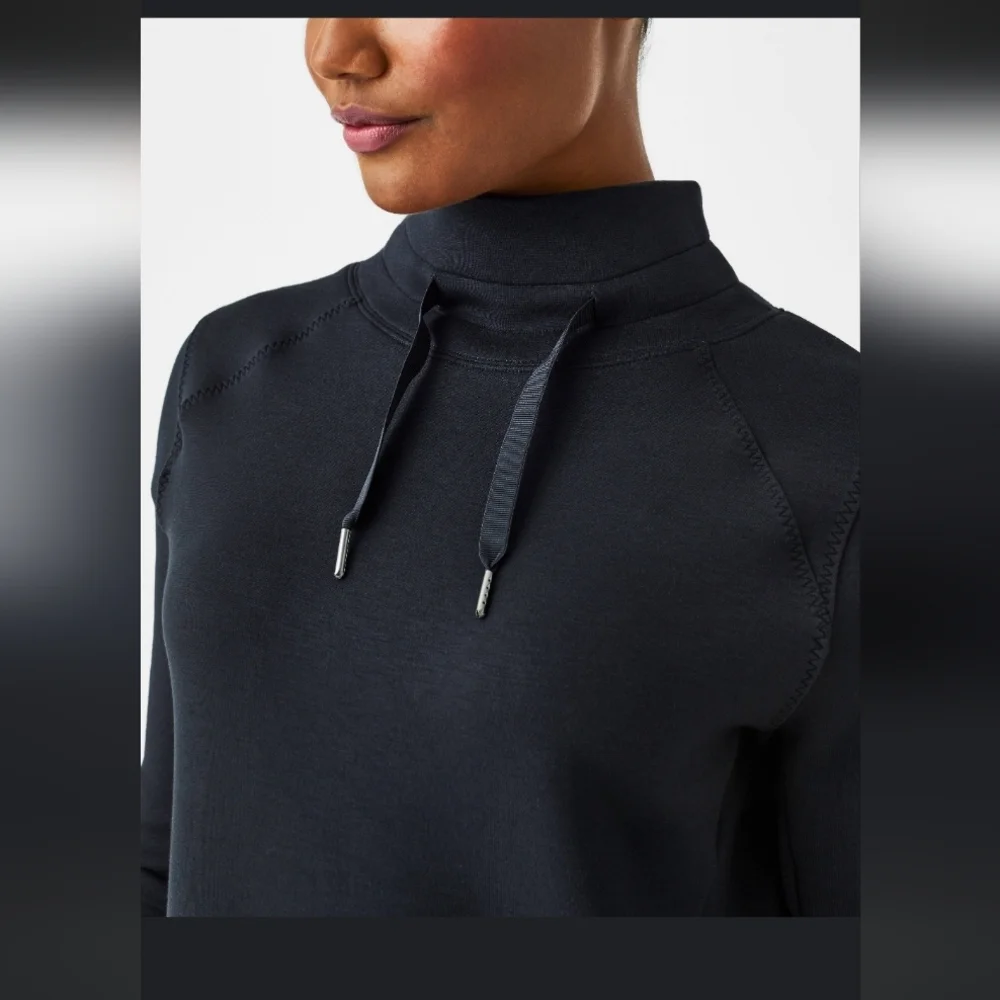 SPANX Charcoal Gray Turtleneck Pullover - Picture 3 of 7